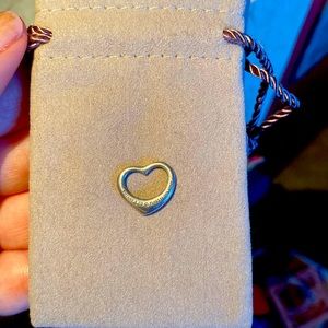 Tiffany Open Heart Charm